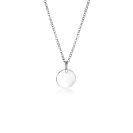 12mm ZINZI Sterling Silver Pendant Shiny Coin to Engrave ZIH2345-12 (excl. necklace)