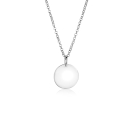 15mm ZINZI Sterling Silver Pendant Shiny Coin to Engrave ZIH2345-15 (excl. necklace)