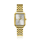 ZINZI Allure Watch 30mm Silver Colored Dial Gold Colored Case and Stainless Steel Gold Colored Band ZIW2533GB
