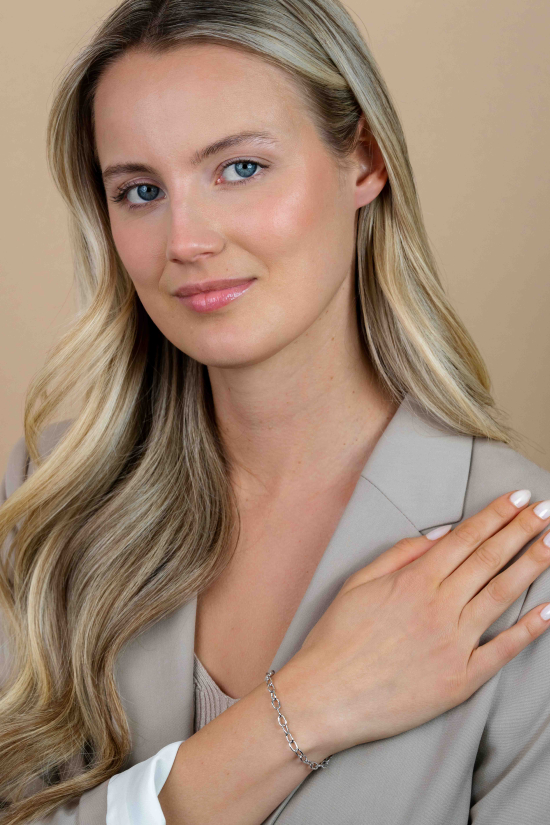 ZINZI Sterling Silver Bracelet 19cm for Charms CH-A3