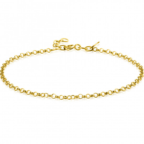 ZINZI 14K Gold Rolo Chain Bracelet 2,2mm width 18-20cm ZGA441