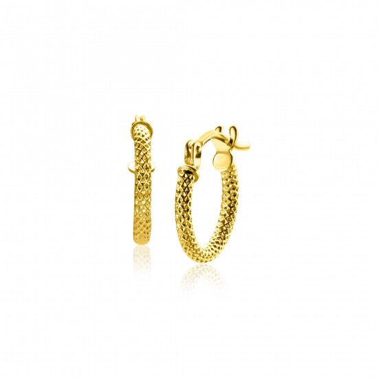 11,5mm ZINZI 14K Gold Hoop Earrings 1,6mm width ZGO330