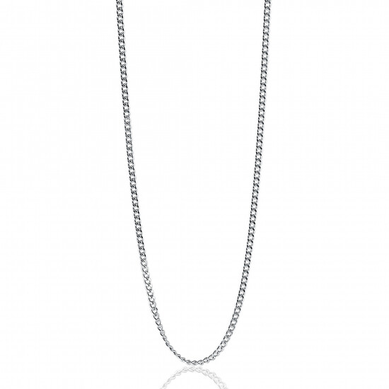 90cm ZINZI Sterling Silver Curb Chain Necklace ZILC-G90