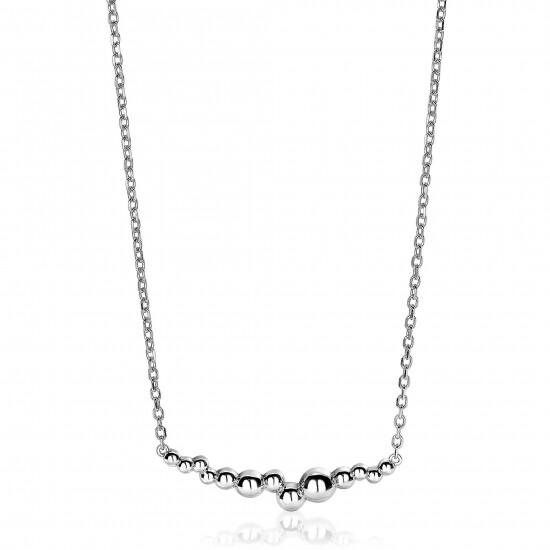 ZINZI Sterling Silver Necklace Beads 45cm ZIC1763