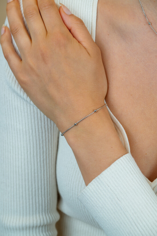 ZINZI zlv. armband gourmet en bolletjes