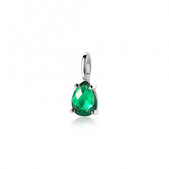 ZINZI Sterling Silver Pendant Drop Green ZIH2070GR