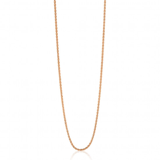 ZINZI zlv. palmier collier 80 cm rosé verguld