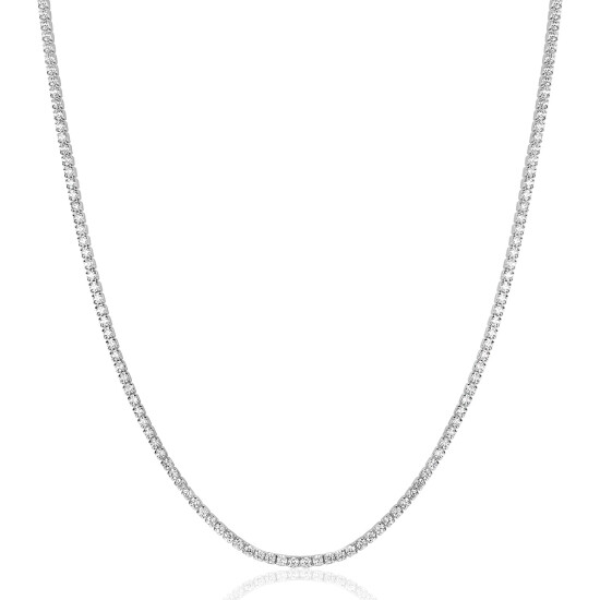 ZINZI zlv. tenniscollier small zirconia's 40/43cm