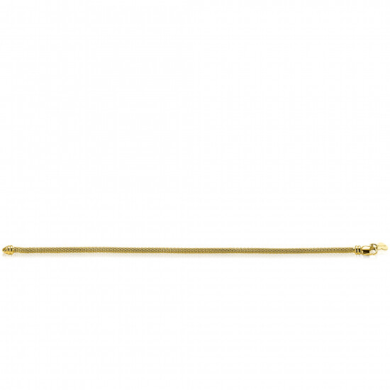 ZINZI zlv. armband gg.verg.fijne popcorn 3mm