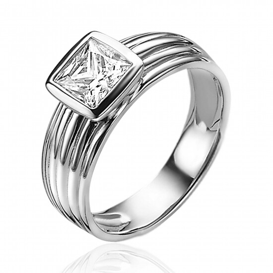 ZINZI Sterling Silver Multi-look Ring 7mm ZIR873