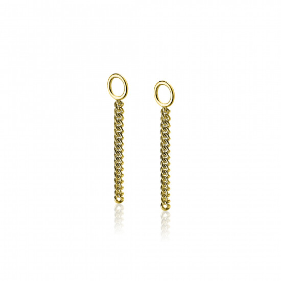 ZINZI Gold Plated Sterling Silver Earrings Pendants ZICH1694G (excl. hoop earrings)