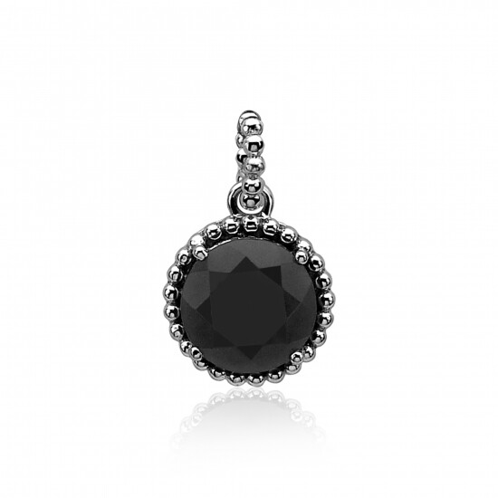 ZINZI Sterling Silver Pendant Black ZIH842Z
