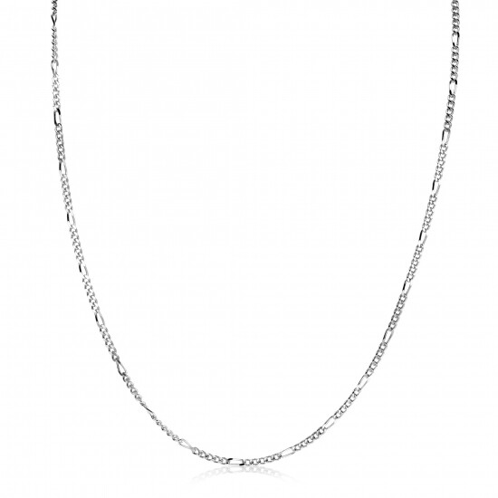 70cm ZINZI Sterling Silver Figaro Necklace ZILC-F70