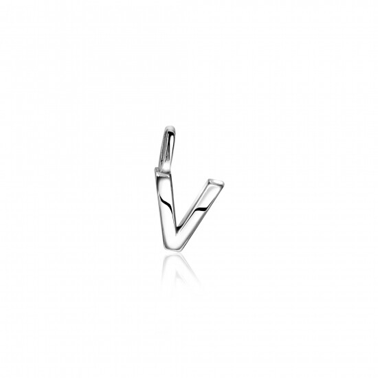 ZINZI Sterling Silver Letter Pendant V ZIH2140V