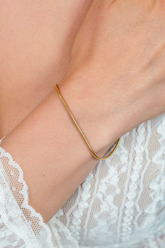 ZINZI zlv. slangen armband gg.verg.rond 1.7mm