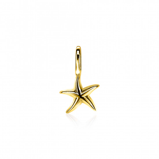 ZINZI Gold Plated Sterling Silver Pendant Starfish ZIH2064G