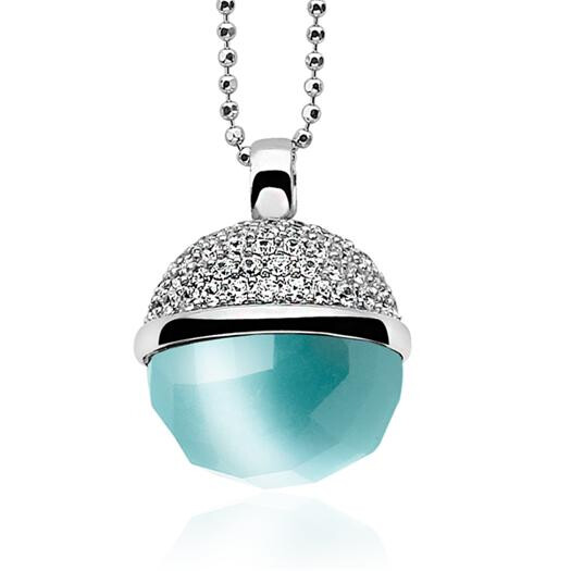 ZINZI Sterling Silver Pendant Turquoise ZIH623T