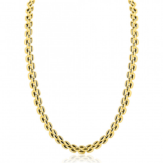 ZINZI zlv. collier gg.verg.rolex-style breed 8mm 43cm
