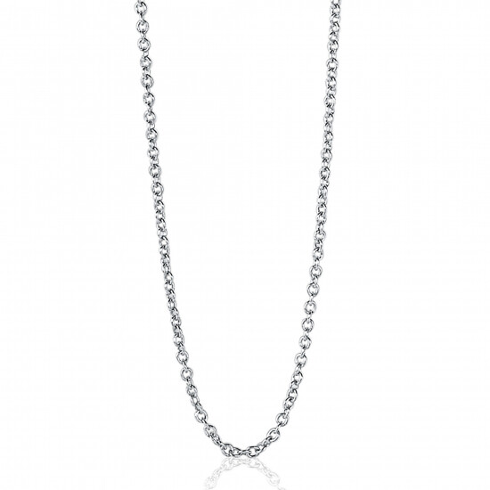42cm ZINZI Sterling Silver Anchor Necklace ZILC-A42