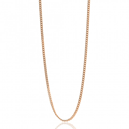 ZINZI zlv. gourmet collier 70 cm rosé verguld