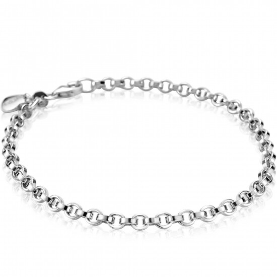 ZINZI Sterling Silver Chain Bracelet Round width 3,5mm ZIA1702