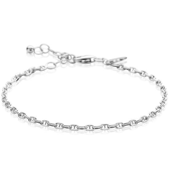 ZINZI zlv. armband massieve marine schakels