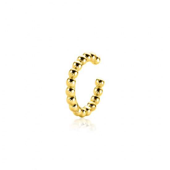 14mm ZINZI Gold Plated Sterling Silver Ear Cuff Bead (price per piece) ZIO-CUFF2G