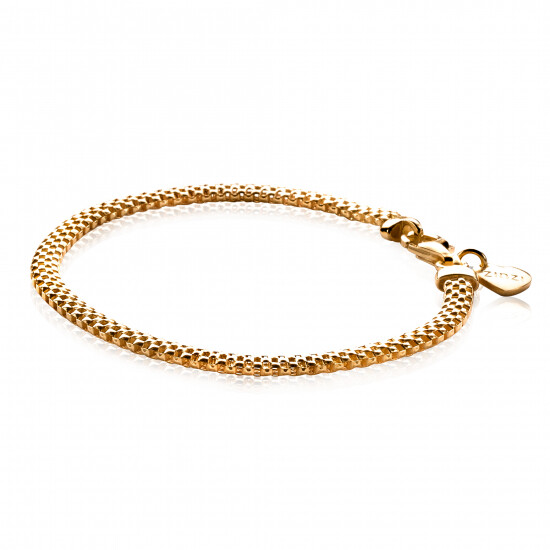 ZINZI Gold Plated Sterling Silver Fantasy Bracelet 18,5cm ZIA878G