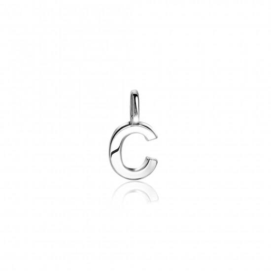 ZINZI Sterling Silver Letter Pendant C ZIH2140C