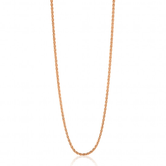 ZINZI zlv. palmier collier 80 cm rosé verguld