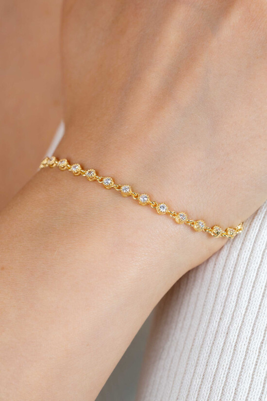 ZINZI zlv. armband gg.verg. fantasie met zirconia's
