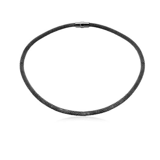 ZINZI Sterling Silver Necklace Black 43cm ZIC681Z