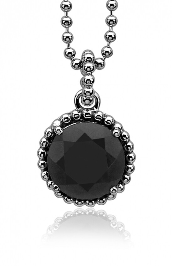 ZINZI Sterling Silver Pendant Black ZIH842Z
