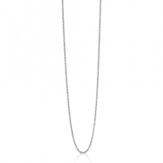 60cm ZINZI Sterling Silver Anchor Necklace ZILC-A60