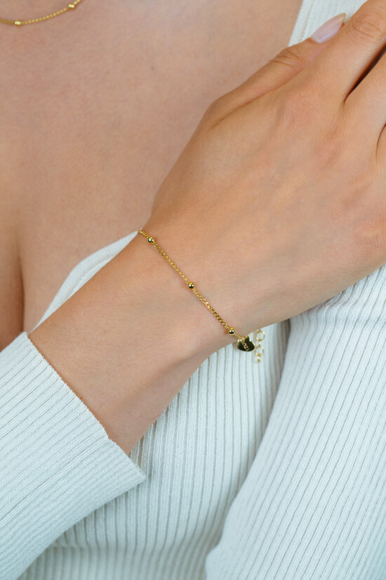 ZINZI zlv. armband gourmet geelvg gratis bij horloge