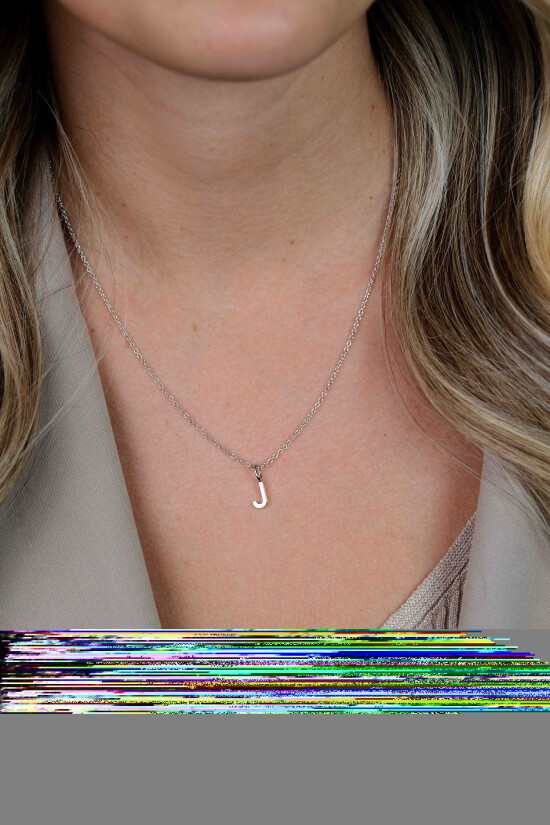 ZINZI Sterling Silver Letter Pendant J ZIH2140J