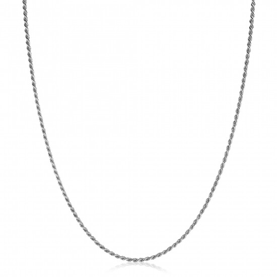 42cm ZINZI Sterling Silver Rope Necklace ZILC-K42