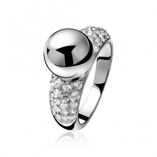 ZINZI Sterling Silver Ring White ZIR716