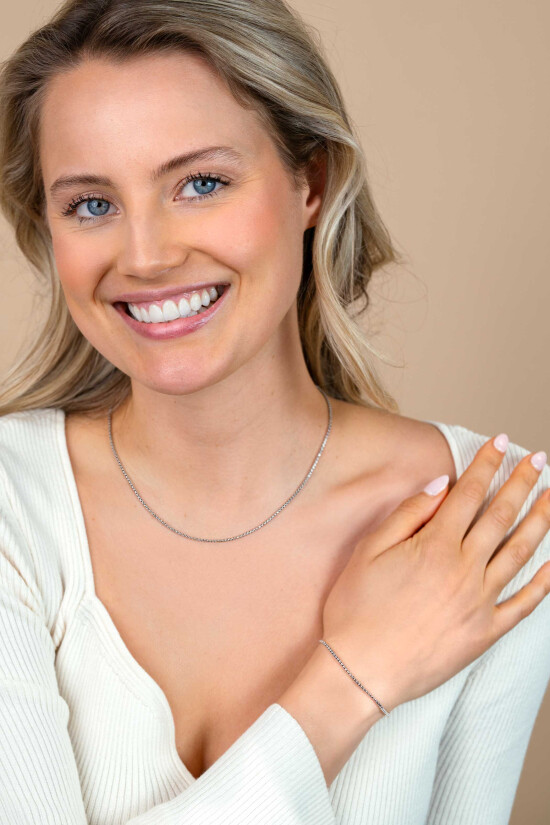ZINZI zlv. collier massieve rond venetiaans