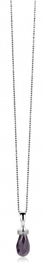 ZINZI Sterling Silver Pendant Purple ZIH1002P