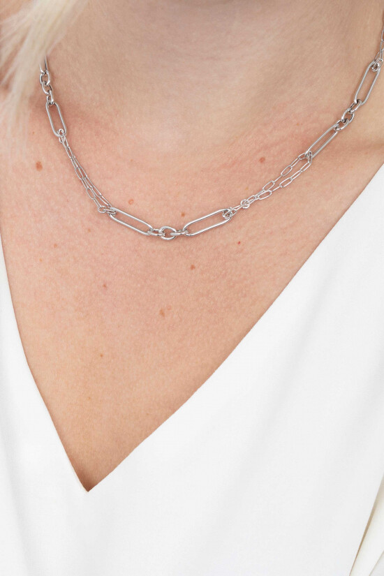 ZINZI Sterling Silver Necklace Trendy Chain 45cm ZIC1991