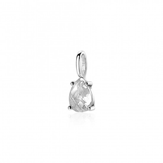 ZINZI Sterling Silver Pendant Drop White ZIH2070