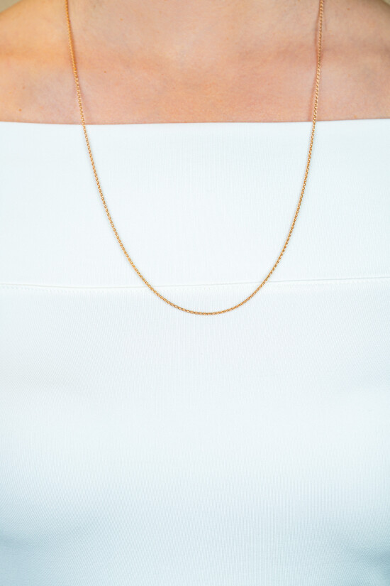 ZINZI zlv. palmier collier 60 cm rosé verguld