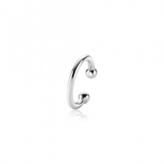 12,5mm ZINZI Sterling Silver Ear Cuff Smooth (price per piece) ZIO-CUFF1