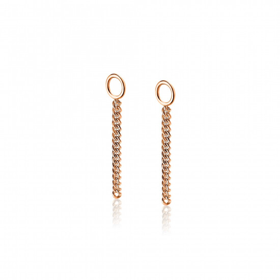 ZINZI Rose Plated Sterling Silver Earrings Pendants ZICH1694R (excl. hoop earrings)