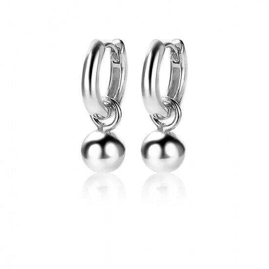 6mm ZINZI Sterling Silver Earrings Pendants Beads ZICH1930 (excl. hoop earrings)