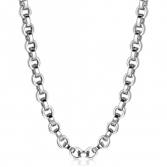 ZINZI Sterling Silver Round Chain Necklace 45cm ZIC1702