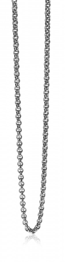 ZINZI Sterling Silver Rolo Chain Necklace width 5mm 45cm ZIC1009
