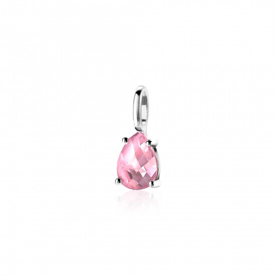 ZINZI Sterling Silver Pendant Drop Pink ZIH2070R