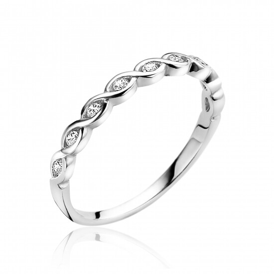 ZINZI Sterling Silver Stackable Ring Infinity White 2,4mm ZIR1595